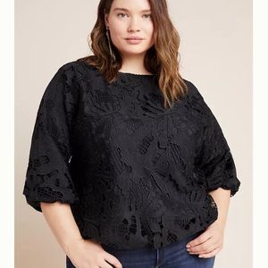 New Anthropologie Eri & Ali Annmarie Lace Blouse